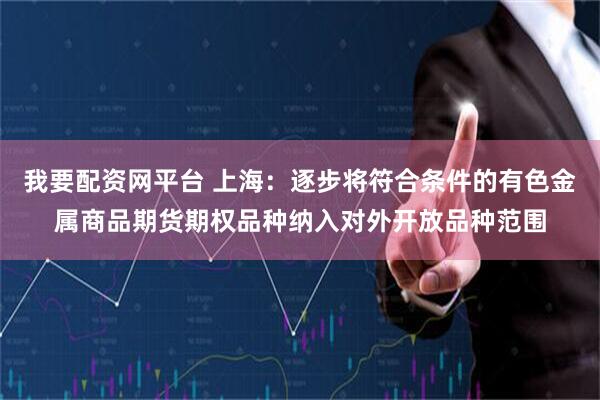 我要配资网平台 上海：逐步将符合条件的有色金属商品期货期权品种纳入对外开放品种范围